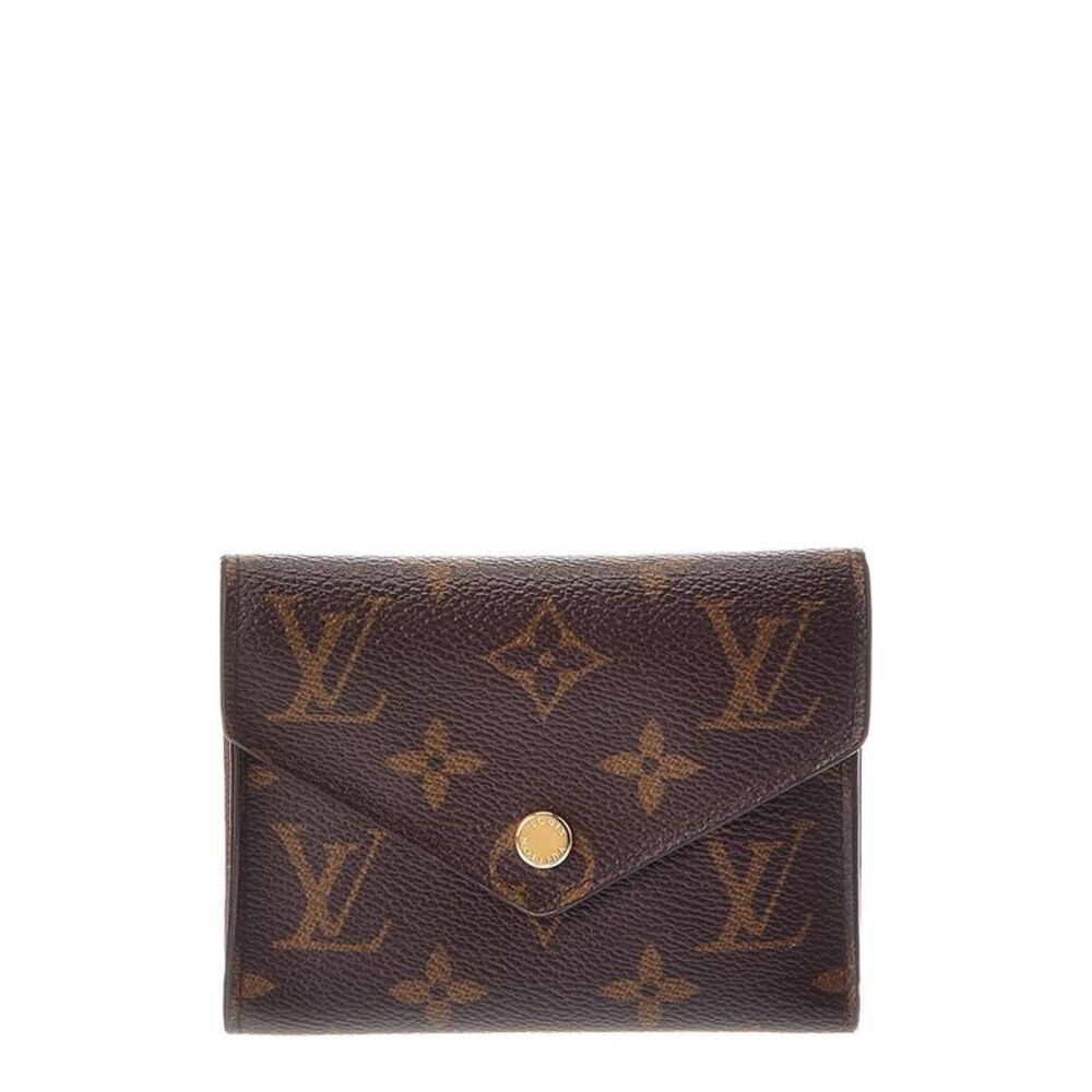 Louis Vuitton Brown Monogram Coated Canvas Victorine Wallet (Authentic